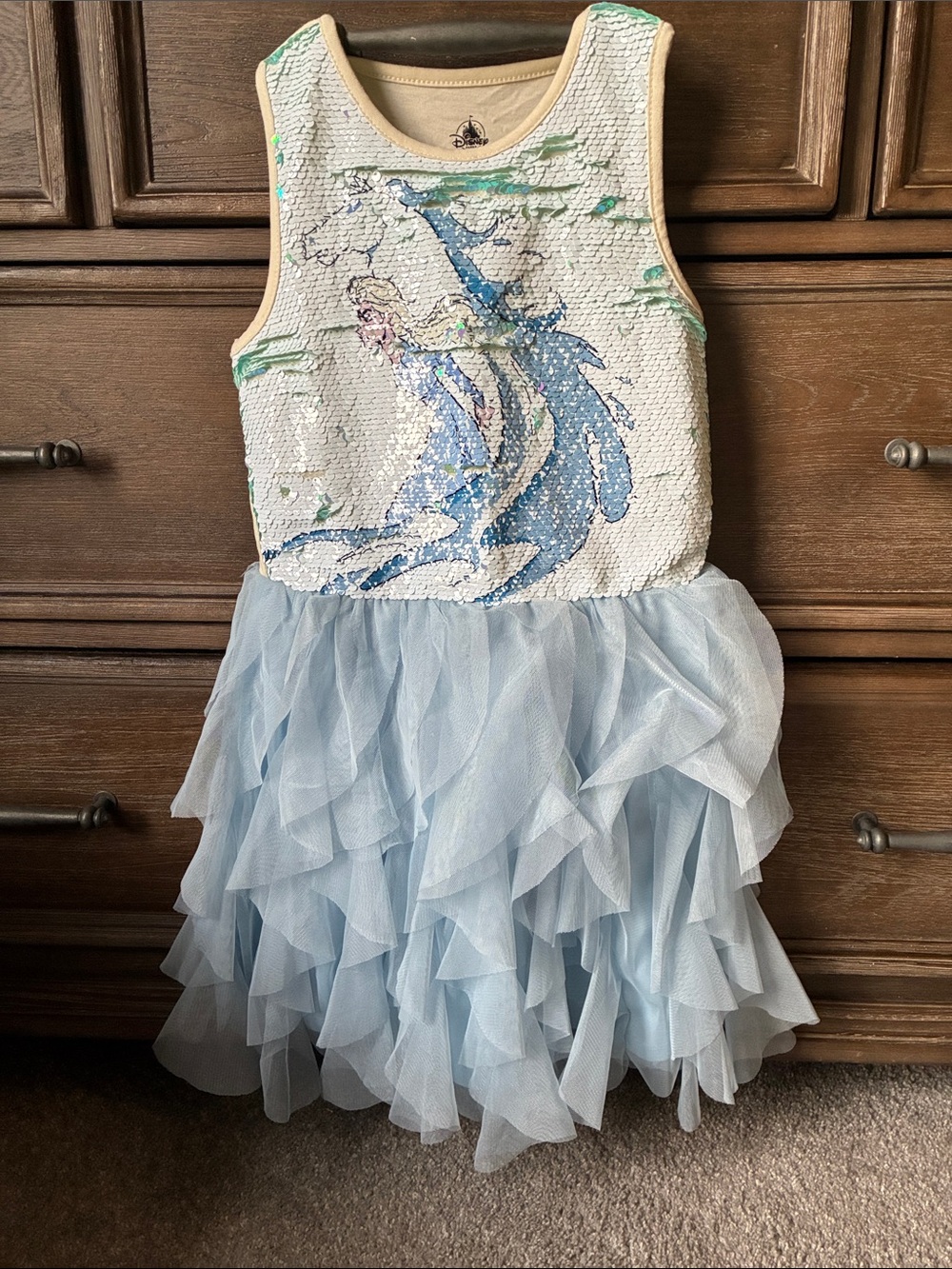Disney Light Elsa Sequin Tulle Dress